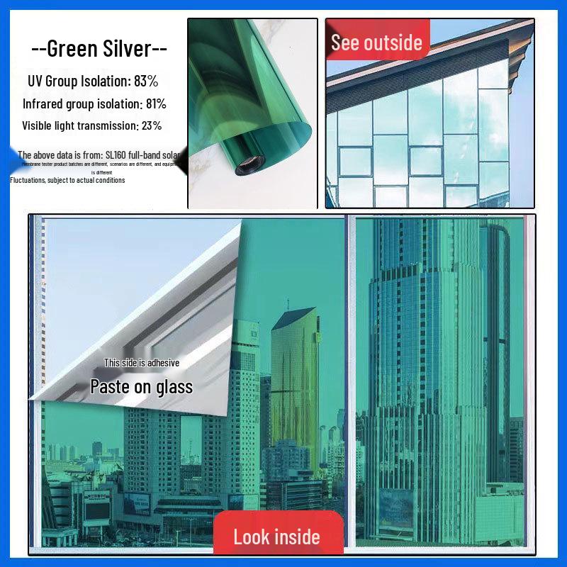 One-Way Nano Heat Insulation & Sun Protection Film for Windows