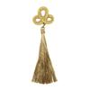 1pcs Polyester Gold Long Tassel Trim DIY Craft Trim Ornaments Clothes Accessories