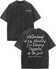 Summer Fashion Letters T-shirt Short Sleeve Pure Cotton Tees Tops Vintage Y2k Washed Oversized T Shirt Men's Unisex Clothing