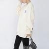 New MLB Cashew Flower Sweatshirts Unisex Milk White 3AMT53014-50CRS