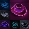 Western Hat Light Up LED Cowgirl Hat Party Hat Stage Costume Headwear