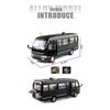 1/24 Toyota Coaster BUS Alloy Car Model Sound and Light Pull Back Children's Toy Collectibles Birthday Gift