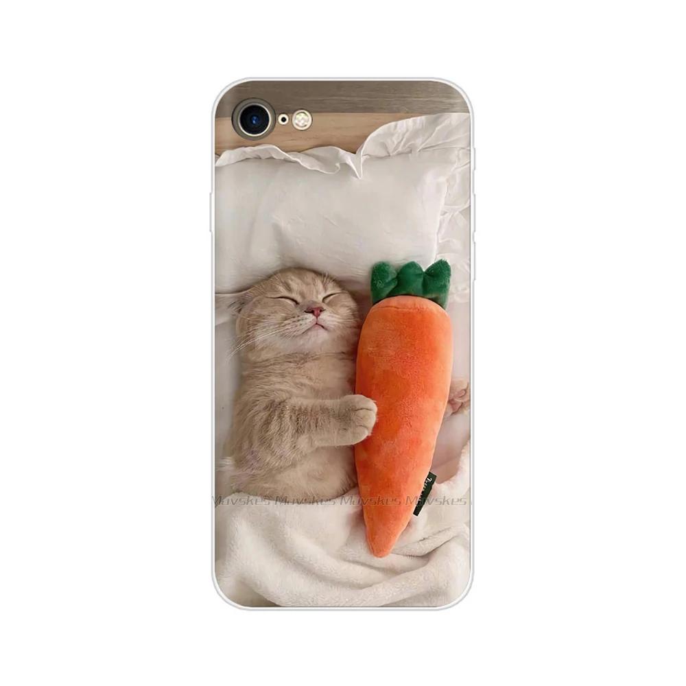 For iPhone SE 2020 Case Fashion Cartoon Soft TPU Back Cover For iPhone SE Clear Silicone Casing Protective Cases For iPhoneSE
