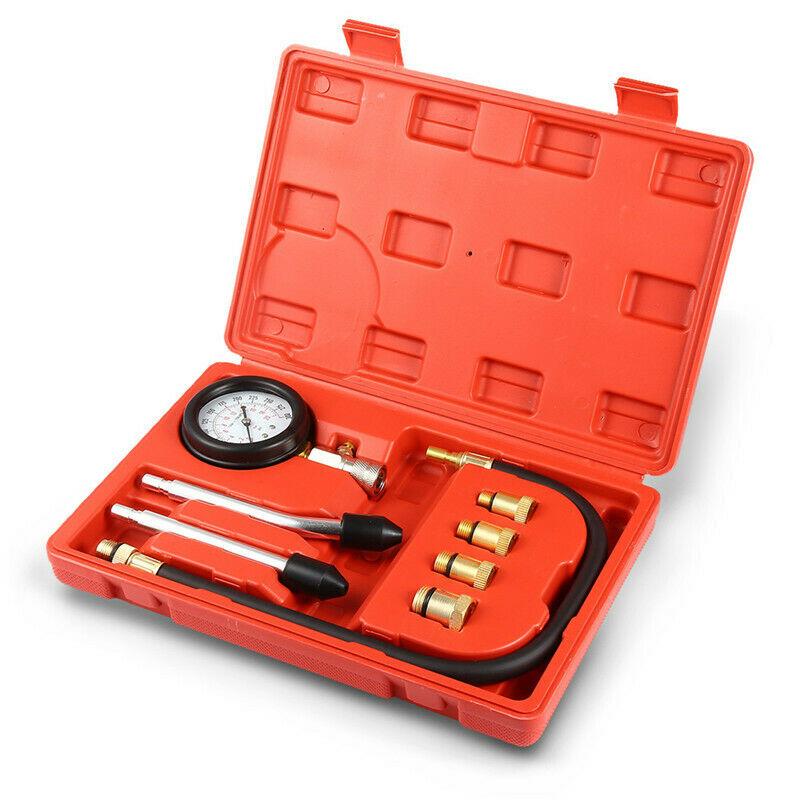 Petrol Engine Cylinder Compression Tester Kit Automotive Tool Gauge for Testing Car Motorcycle Outboard Motor Snowmobile0-300PSI