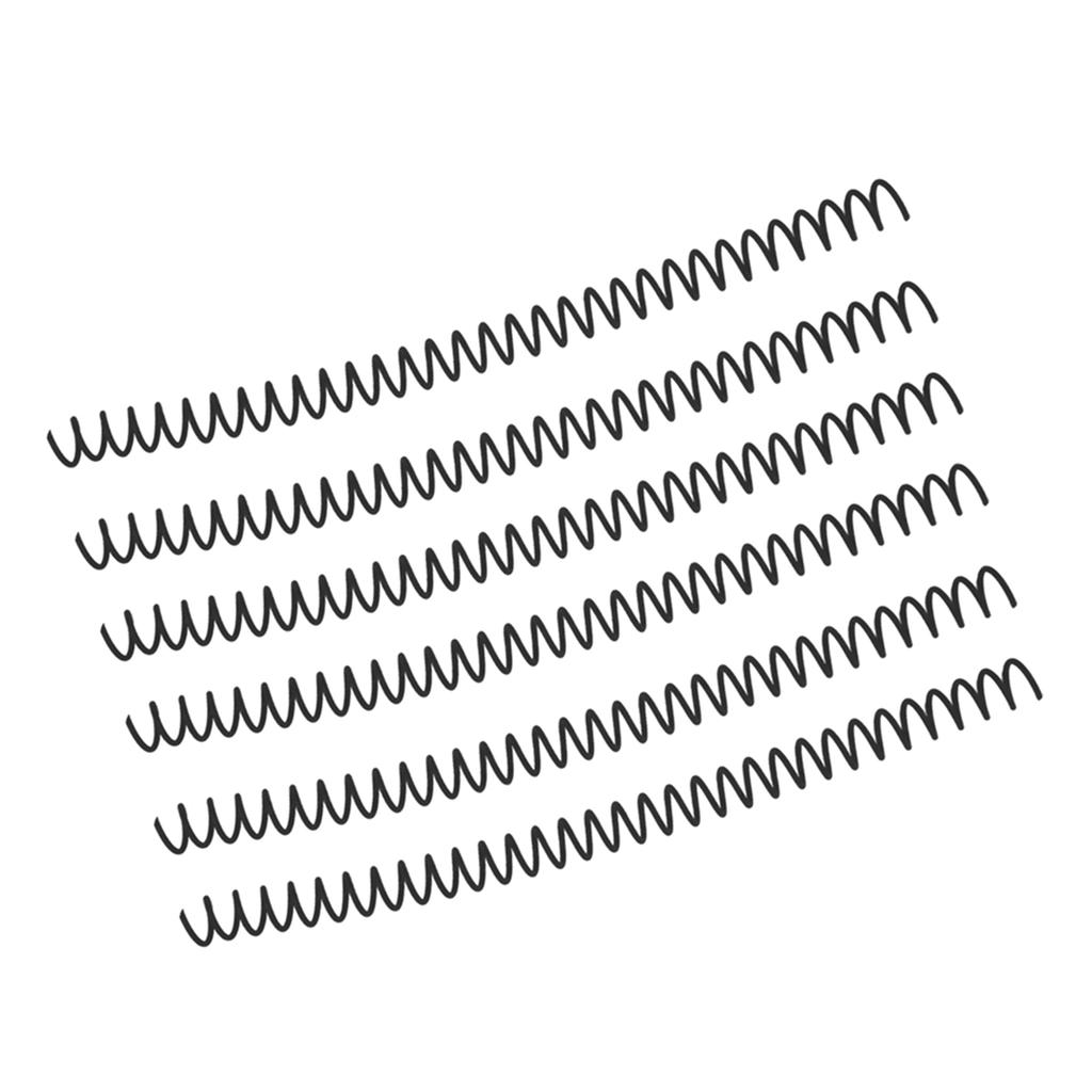 20-teiliges Spiralbindungsset mit großem Fassungsvermögen, 30 Löchern und 13 mm Durchmesser, schwarz