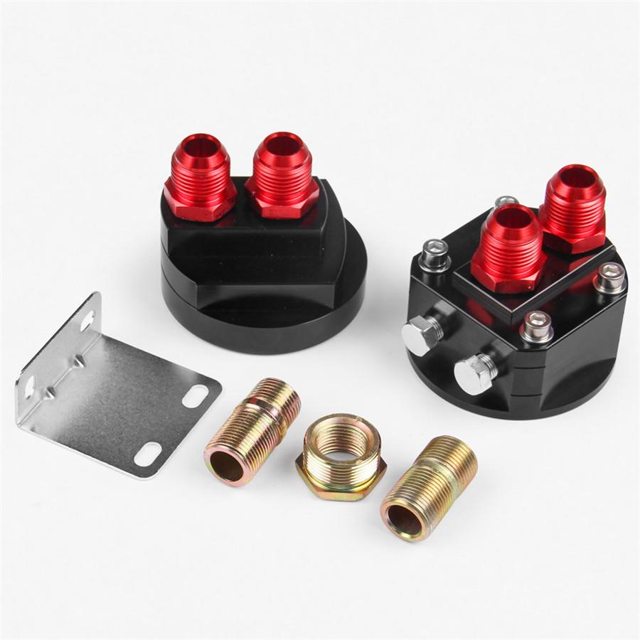 OIL FILTER SANDWICH PLATE ADAPTER Relocate Aluminum Filter Adapter Plate Kit