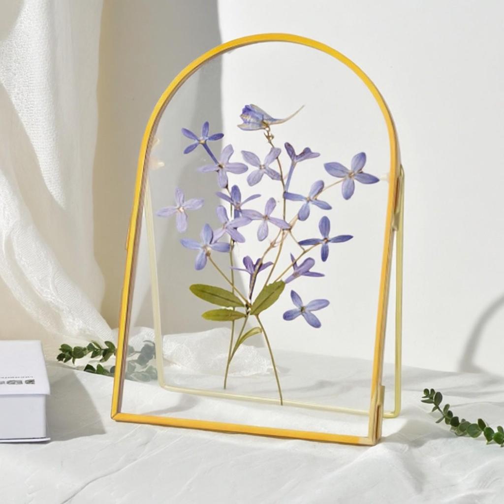 Nordic Foldable Double-Sided Glass Photo Frame & Certificate Holder