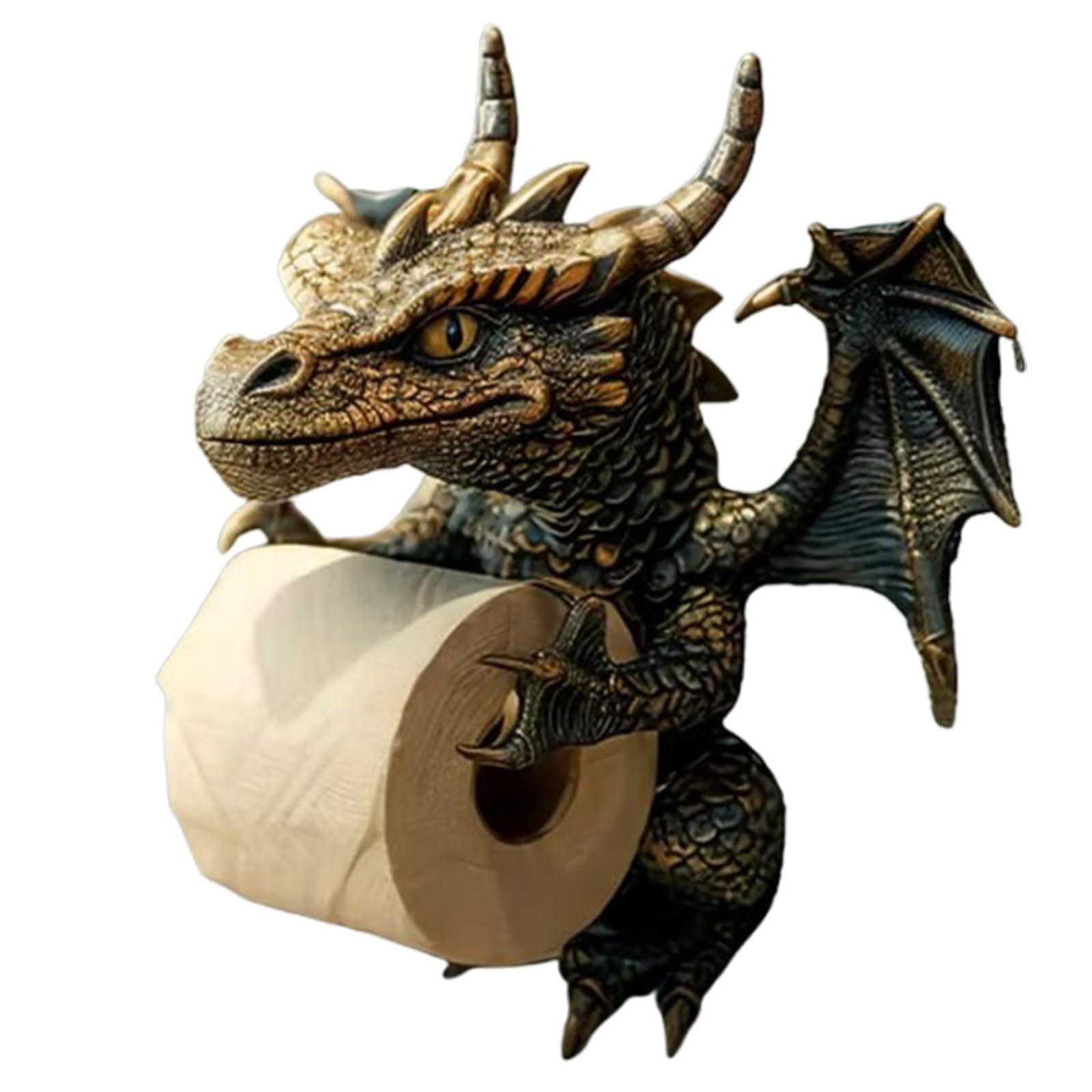 

Забавный держатель для бумажных полотенец, украшение для ванной комнаты, держатель для бумажных полотенец из смолы One Size