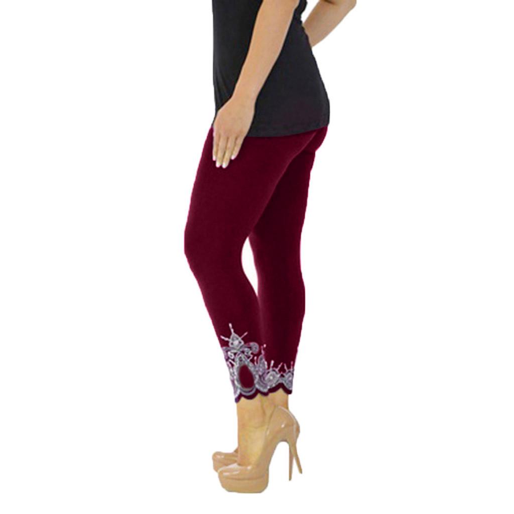 ქალთა სპორტი იოგა პრინტით ვარჯიში შუა წელის სარბენი შარვალი ფიტნესი ელასტიური გამაშები