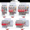 DELIXI Transparent Earth Leakage Circuit Breaker with RCD Switch, 1P+N/2P/3P/4P, 32A/63A Air Switch.