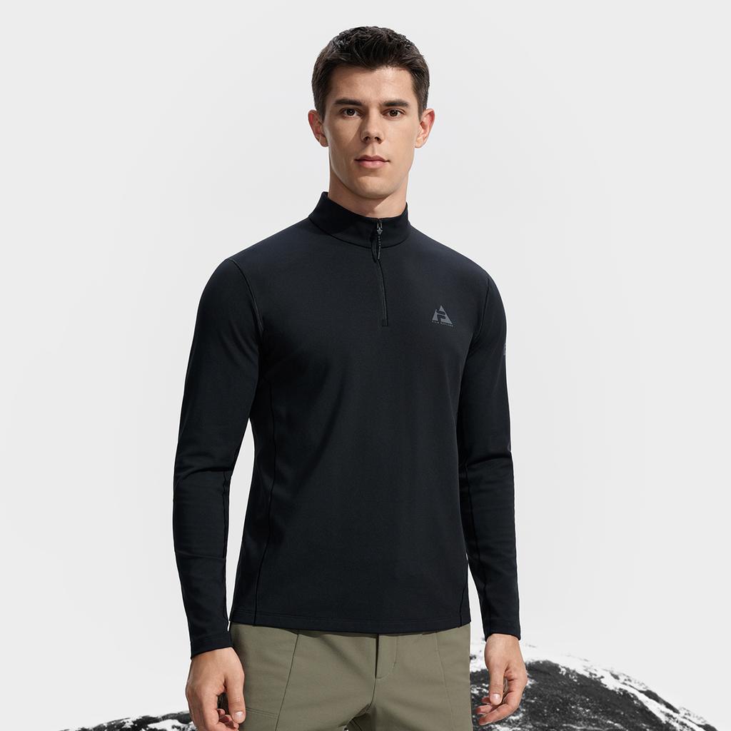 Fila Explorer Hochwertiges Lässiges Sportliches Klassisches Bequemes Weiches Strick Langarm T-Shirt Herren Tops A11M547203FBK
