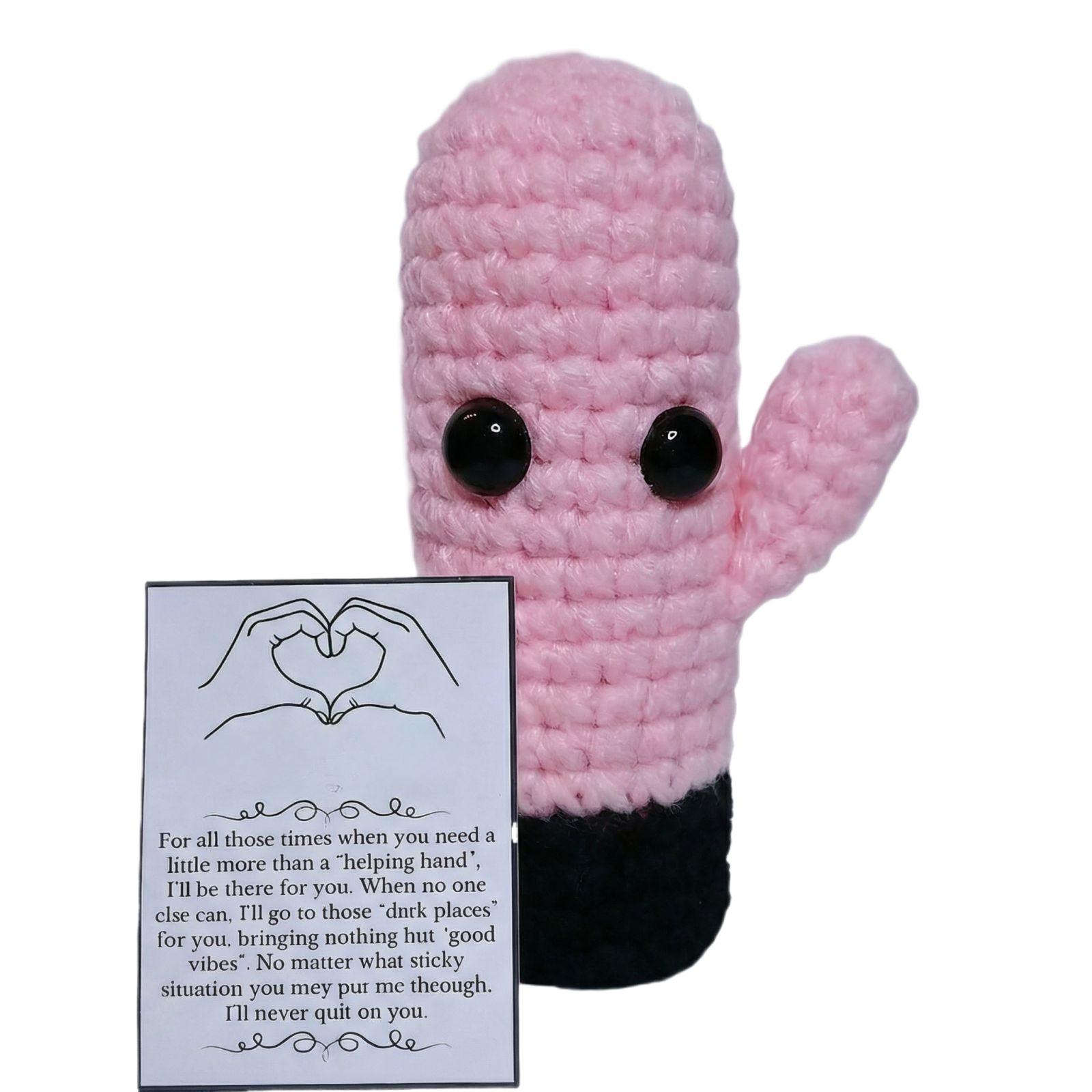 

Meticulously Crafted From Soft Yarn, This Unique Knitted Toy Offers A Quirky, Tactile Comfort. One Size синий
