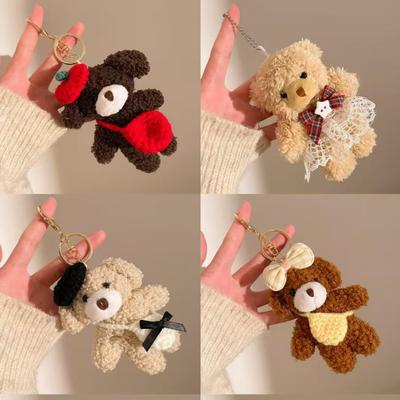 Creative Soft Teddy Bear Pendant Keychain - Plush Doll Bag Charm Accessory