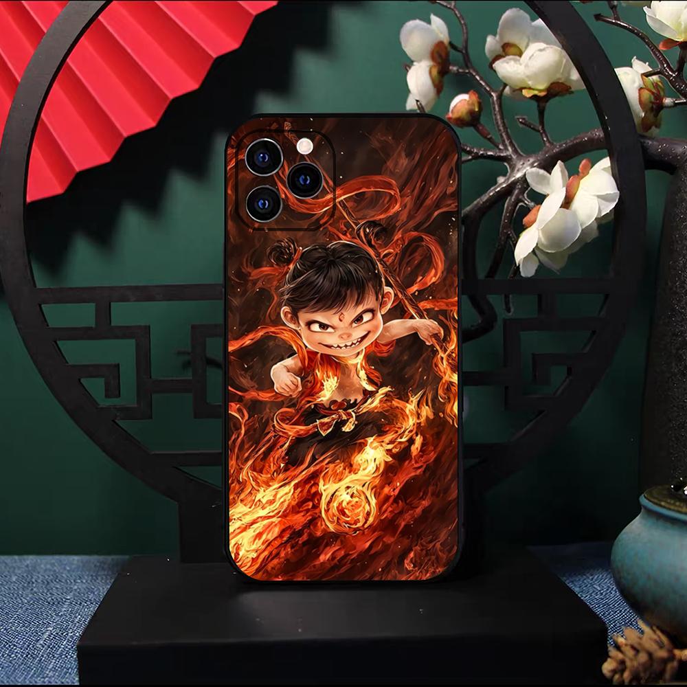 Chinese Movie Nezha Phone Case For IPhone 17 Pro Max 16 15 14 Pro Max 13 11 X Xs Xr 8 7Plus Silicone Cover