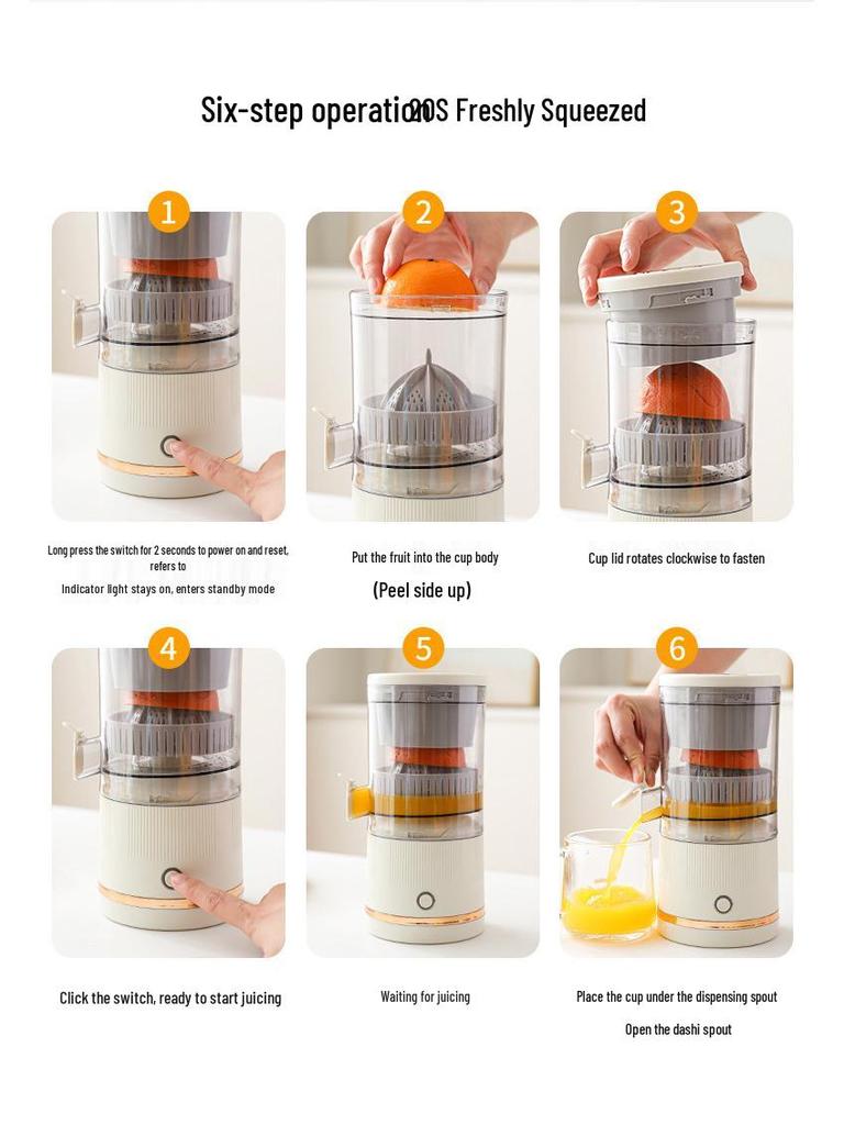 Portable Multi-Function Mini Juicer with Separation Feature