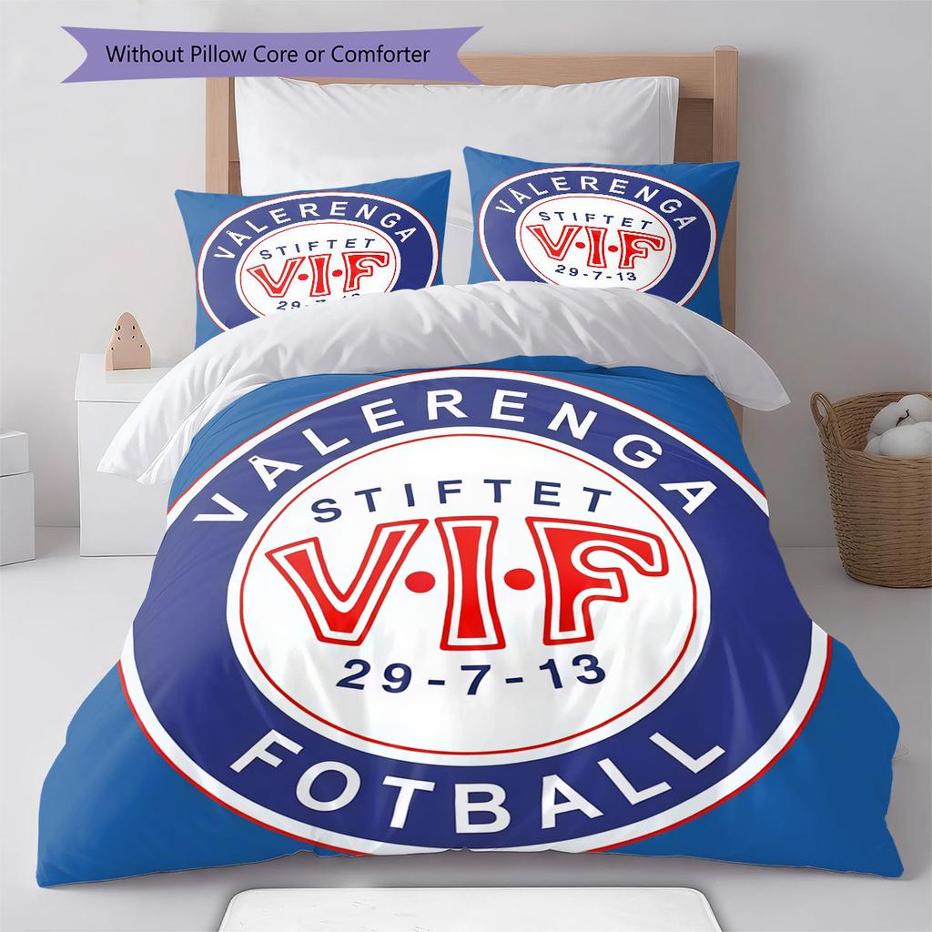 Vålerenga Bedding Quilt Set Quilt Cover Pillowcase Home Decoration Birthday Gift (1 * duvet cover + 2 * pillowcase, without core)