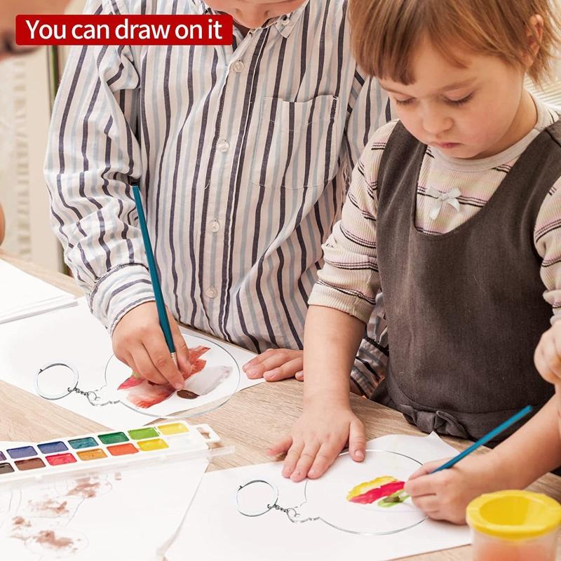 3.5" Clear Acrylic Christmas Ornament,Blank Christmas Bauble Tree Decoration Stocking Name Tag,Holiday Tags,Gift Tag