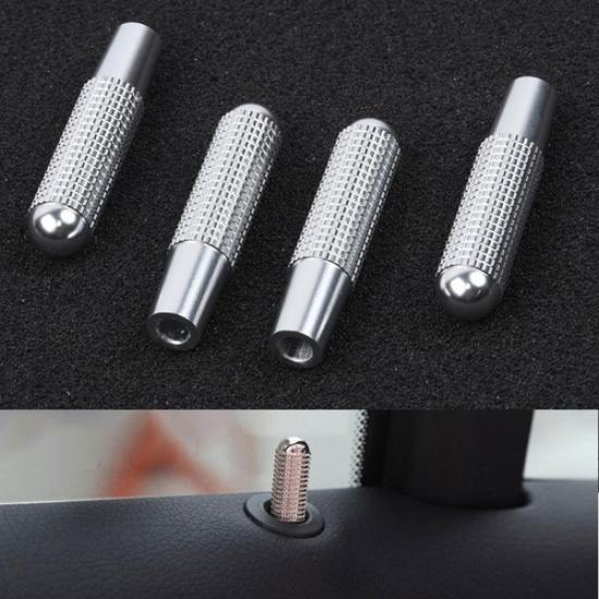 4*Car Door Lock Pin Knob Trim Ring Fit For Mercedes E Class W213 2016-17-US