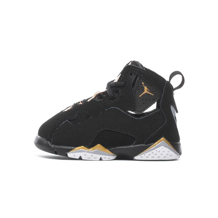 

new Jordan True Flight Black Wolf Grey Metallic Gold TD 26