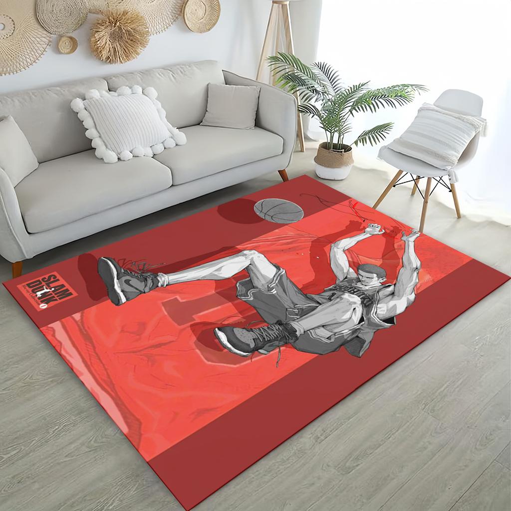SHOHOKU 27 Style New SLAM DUNK Cartoon Basketball Anime Carpet Rug for Living Room Bedroom Home Sofa,Kid Play Non-slip Floor Mat