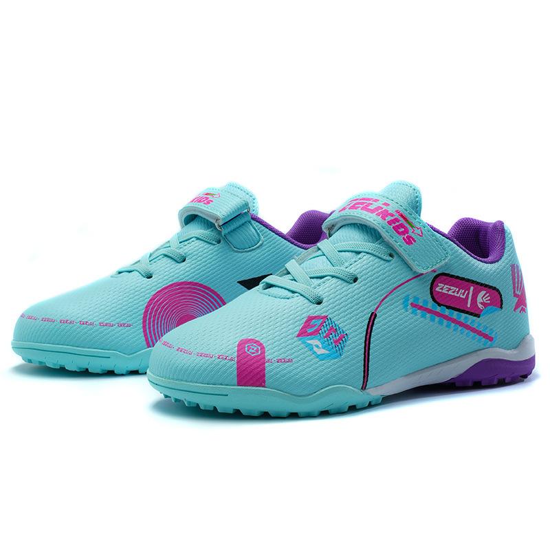 2025 autumn new children's Velcro primary school students training sole male and female students football shoes size 29-39