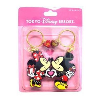 Mickey Mouse Minnie Mouse Pair Keychain Keychain Resort & [Disney Exclusive]