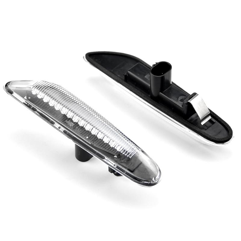 For BMW E90 E91 E92 E93 E60 E87 E82 E46 2Pieces Led Dynamic Side Marker Turn Signal Light  Car Sequential Indicator Blinker Lamp