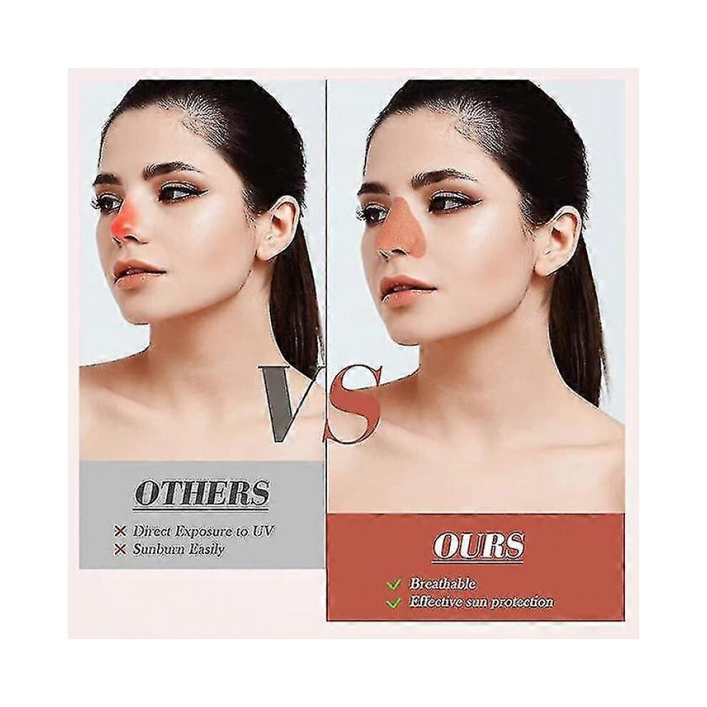 24 Set Sun Protection Nose Patch Uv Golf Patches for Sunscreen for Men Women Sports Tanning