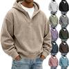Men's Hooded Sweatshirt Casual with Ribbed Design for Trendy Everyday Wear