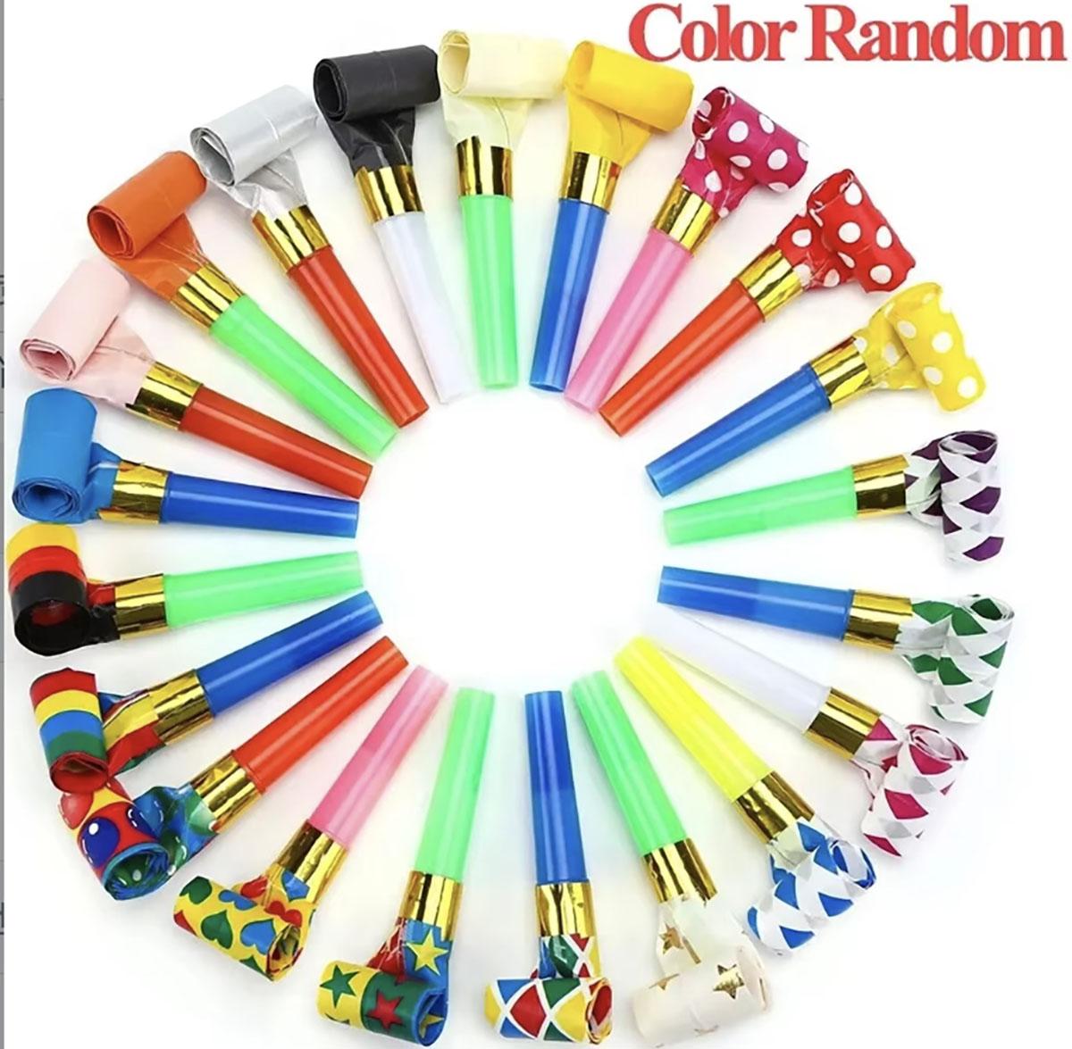 

30PCS Colorful Whistles Toy Funny Toy Children Blowing Dragon Whistle Blow Roll Toys Baby Party Games Birthday Gifts Toddler Toy