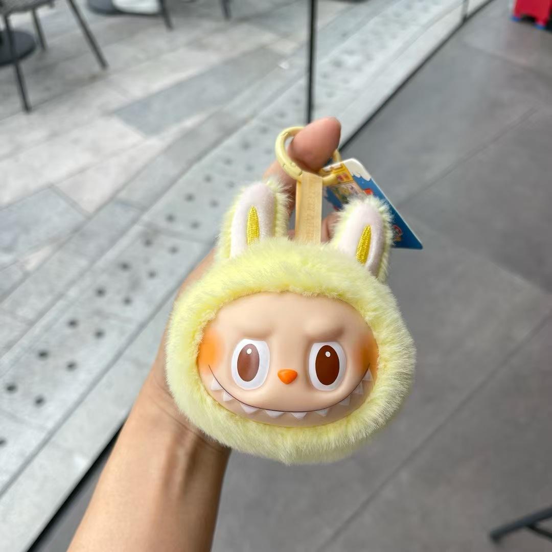 

Милая фигурка кролика Лалы, кукла Tide Play, виниловый плюшевый кулон для головы 11cm жёлтый