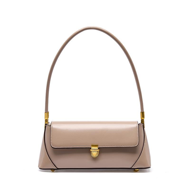 Женская сумка через плечо French Baguette из натуральной кожи - Коллекция Лето 2025 розовыйлиловый 4298₽