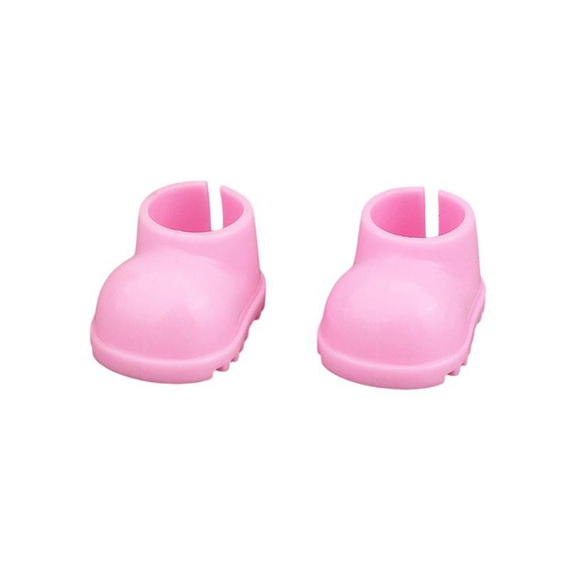 

15/17Cm Doll Shoes Plastic Mini Shoes For Dolls Mini Finger Shoes Clothing Accessory For 6.9 Inch Dolls Blind Box Doll