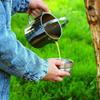 Outdoor Pot Coffee Maker Kettle Portable Lightweight Camping Cooking Pot 1.2L Cup For Camping Hiking Backpacking Boiling Water