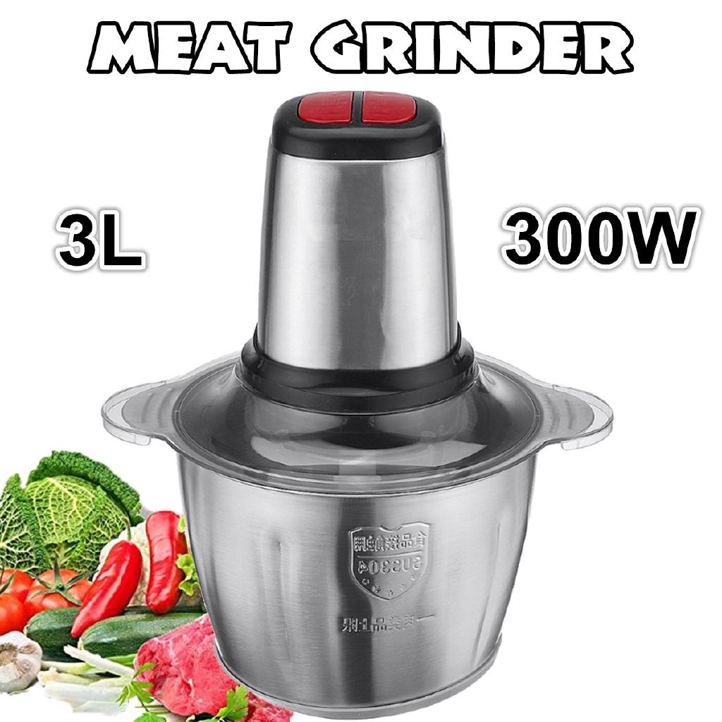 3L 300W 2 Speeds Capacity Stainless Steel Electric Chopper Meat Grinder Multifunction Mincer Food Processor Slicer For Meat Bean