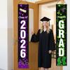 Graduation Banner Set Class of 2026 Vertical Hanging Sign Congrats Grad Letter Print for Graduation Party Decorations Supplies