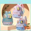 Cute Fun Cartoon Nylon Backpack For Boys And Girls In Trendy Soft Colors