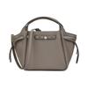 Romy Logo Pleated Design Tote Bag Women Tote Bags Khaki 164866-253