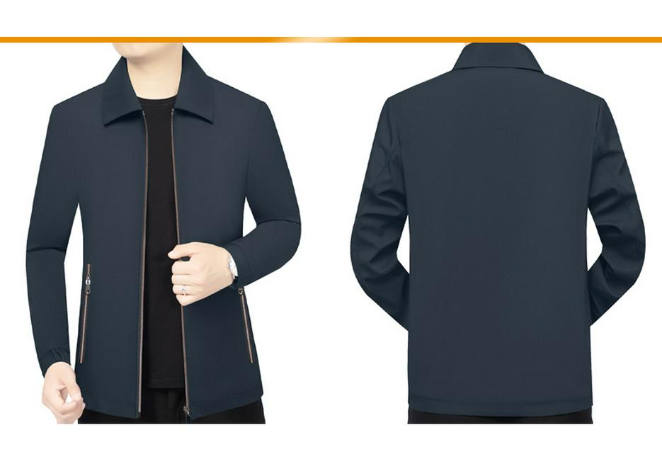Men's 2026 Spring Fashion Business Casual Lapel Jacket - Versatile Solid Color Outerwear
