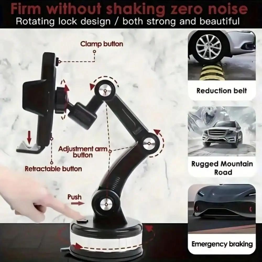 Car Phone Holder - Suction Cup Dashboard Console Mount