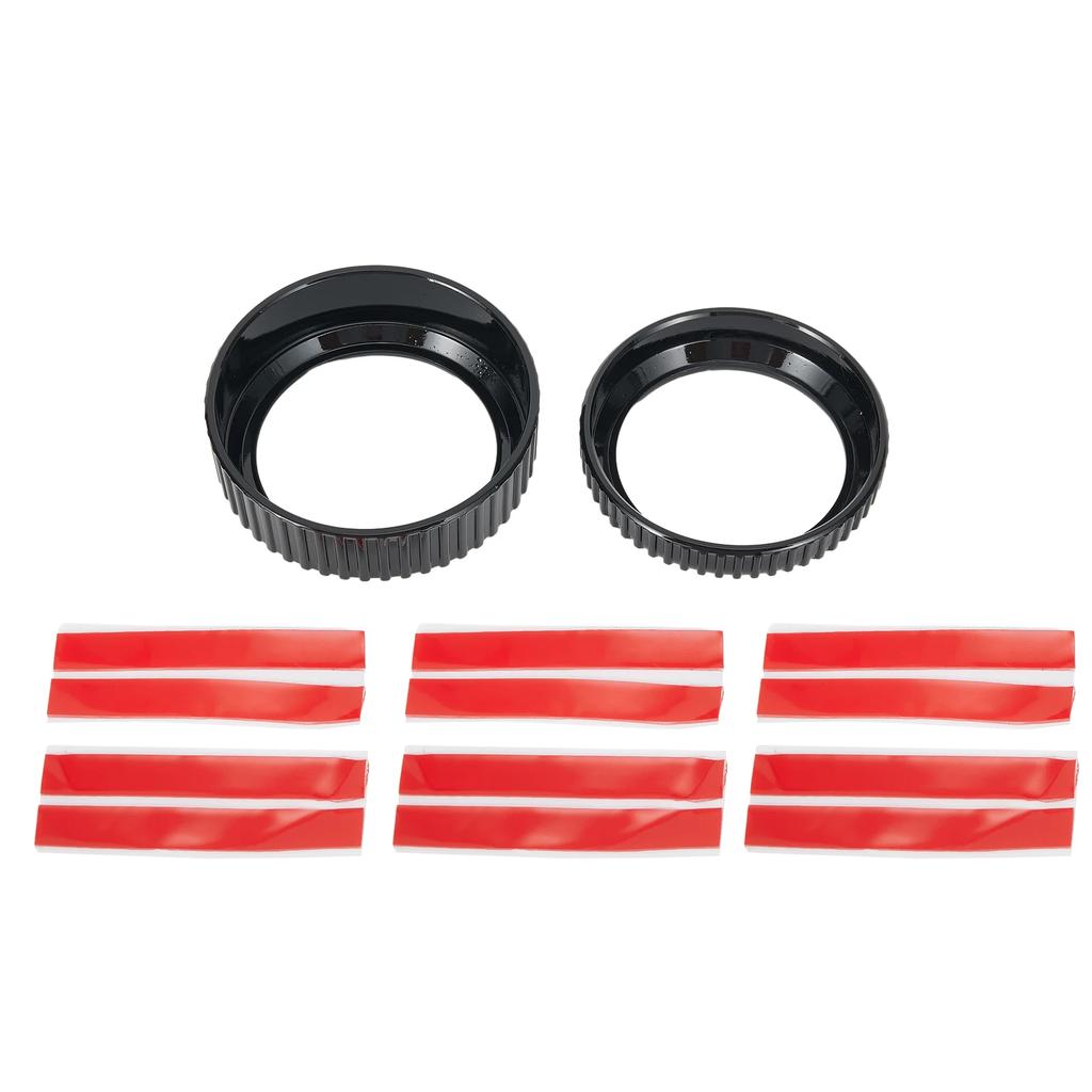 Enhance Your For Mustang For Mach E 2025 2025 with 2PCS Volume Control Knob Metal Cover Set Designed for Durability