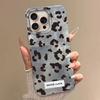 Retro Black Leopard Print Pattern Women Phone Case for Iphone 16 15 14 7 8 Plus 13 11 12 Pro Max X XS XR SE 2022 2020 16e Cover