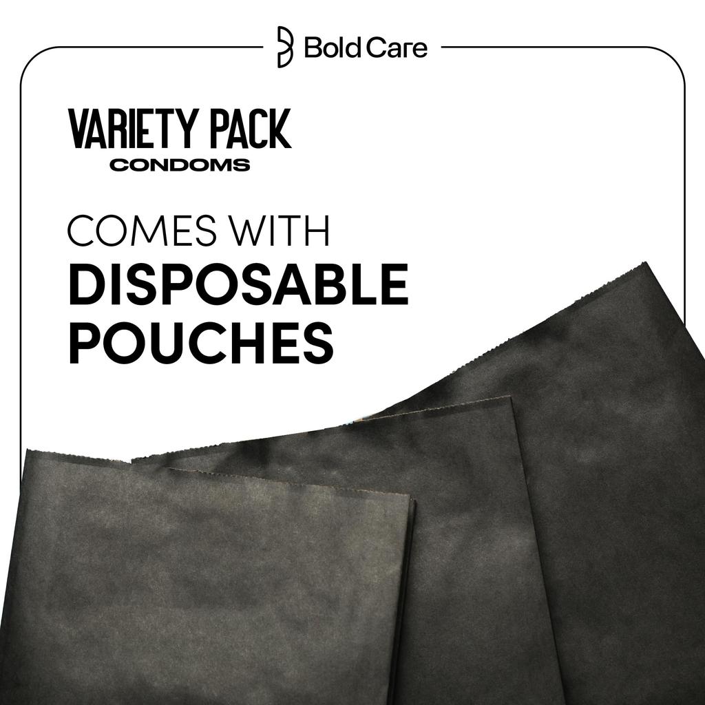 Bold Care 404 Variety Pack with 2 x 5 Assorted Condoms in each pack - 10 Units (Pack of 1)