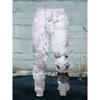 Embossed White Dragon 3D Printed Hoodie Set, Chinese Style Digital Printed Casual Sports 2pcs Set, Loose Unisex Style