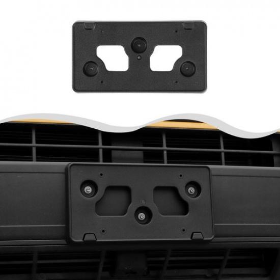 Black Front Bumper License Plate Mounting Bracket Covers For Bronco Sport +