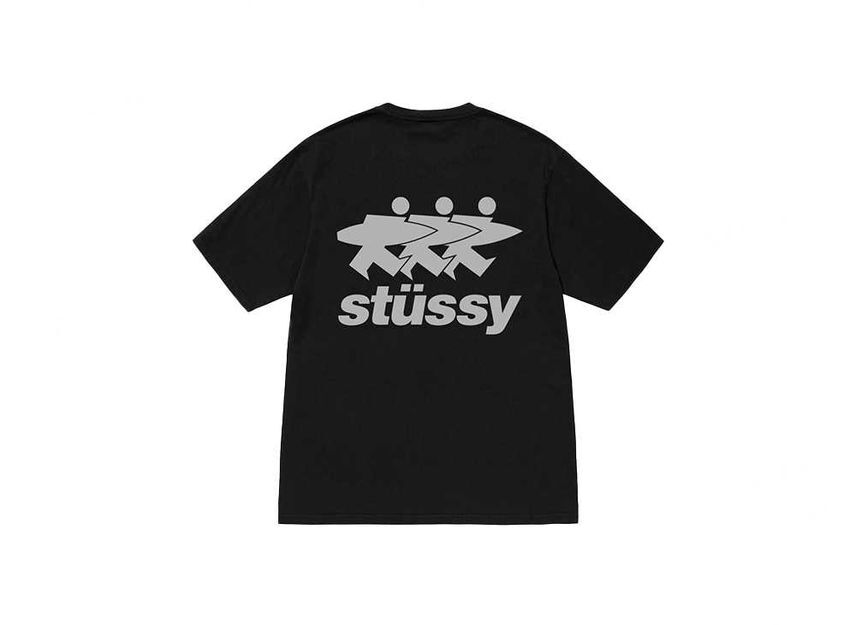 Stussy Surfwalk Tee Pigment Dyed Black S