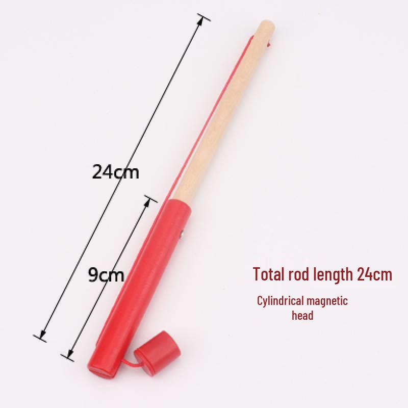 Children s Magnetic Fishing Toy with Wooden Rod and Strong Magnet