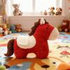 Horse Year Mascot Plush Cushion Uniquely Shaped Plush Toy Sofa Living Room Decoration Throw Pillow Gift
