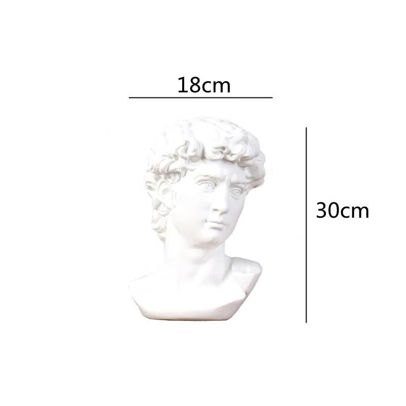 

Греческий бюст Давида Статуя Смола Декоративные фигурки Скульптура Дом Офис Книжная полка Стол Гостиная Декор Мифология Орнаменты