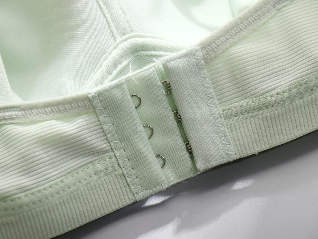 JINJUDUO Wireless Beautiful Enlarged Bra White Women's Bra, Lingerie, Breasts, Cute, (32/70, + Black)